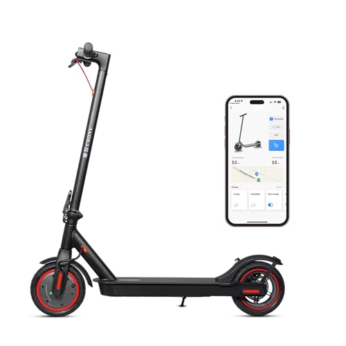 CRONY M365 Foldable Electric Scooter Lightweight Commuter Scooter for Adults Kids 250W Motor Smart App Control 25-45KM/H Max Speed 10-25KM Range Black
