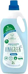 Amaciante 2L Vegetal Vinagre Natural Roupas Delicadas Bebê Máquina Manual Odor Algodão Sustentável Sem Corantes 40 Lavagens Hipoalergênico (Algodão)
