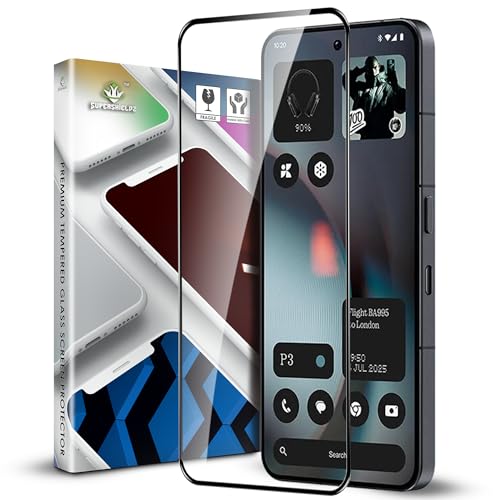 Image of Supershieldz NeoGuard HD+ Tempered Glass Screen Protector Guard Designed for Nothing Phone 3A and Nothing Phone 3A Pro, 9H Hardness, Anti-Static, Case-Friendly, Easy Installation Kit - 1 Pack