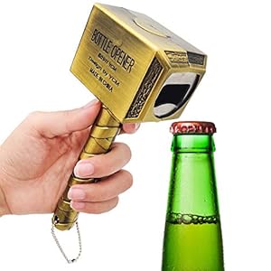 JJYHEHOT Creatieve bierflesopener, hamervormige flesopener, creatieve rekwisieten in bars en feesten
