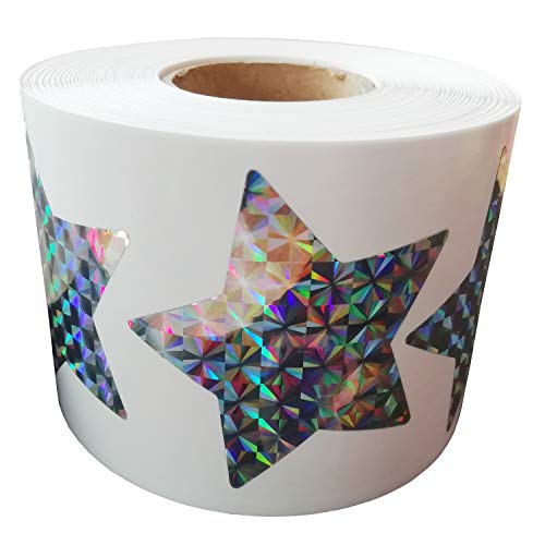 reMarkable Glitter Foil Metallic Star Stickers, 500pcs/roll