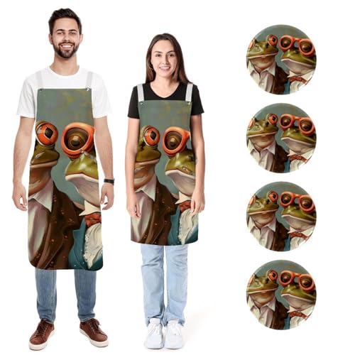 Tablier de cuisine pour homme et femme idéal pour cuisiner à deux avec style et humour