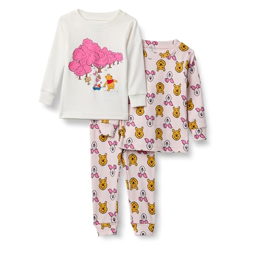 Amazon Essentials Disney Set Pigiama (In precedenza Spotted Zebra) Bambine e Ragazze, Pimpi Di Winnie The Pooh, 4 anni
