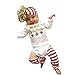 AMA(TM) Baby Boy Girl Christmas Set Romper Jumpsuit Bodysuit + Hairband + Leg Warm (12M, White)