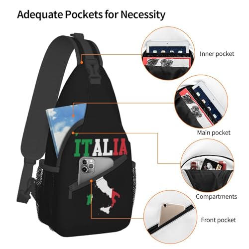 Cute Flag Sling Bag Crossbody Backpack Patriotic Flag Travel Hiking Daypack Shoulder Chest Bag for Women Men4