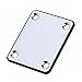 YMC 1 Set Electric Guitar Neck Plate with Screws for Strat Tele Guitar Precision,Jazz Bass Replacement, Chrome