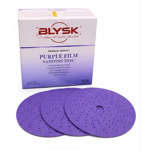 Purple Zirconia Sanding Discs 6 Inch, 50 Pack (600)