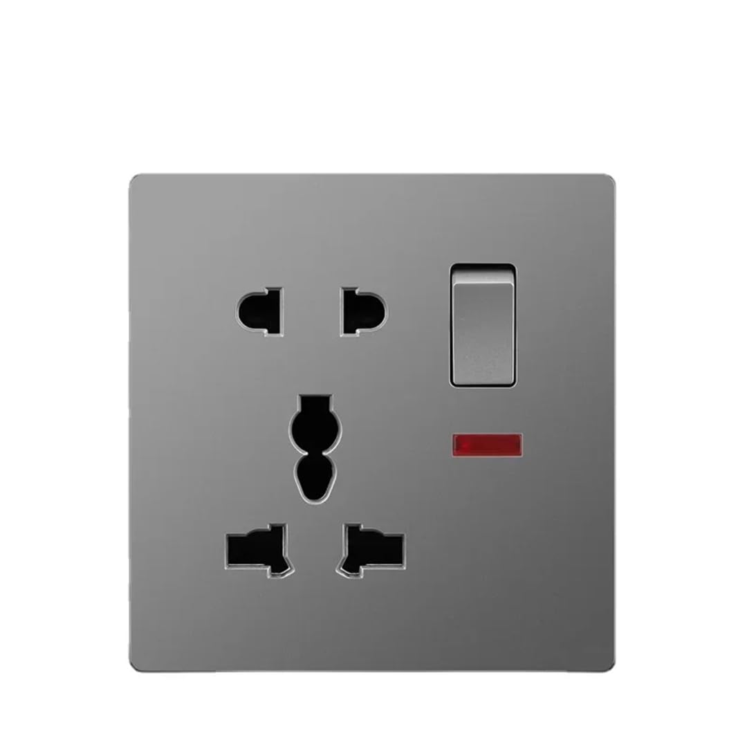 Prise De Courant 13 A (Royaume-Uni) Avec Prise USB, Interrupteur Mural À Bouton-Poussoir, Finition Bronze Phosphoreux, Matériau PC, 110-250 V