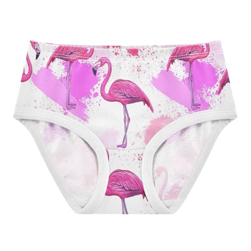 Cotton Girls Underwear Toddler Vibrant Pink Flamingos Panties for Girl Colorful Underpants Briefs 2t