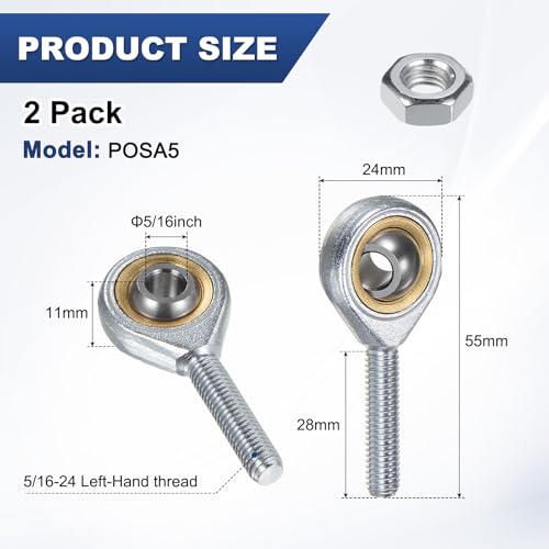 Roulements POSA5 filet gauche 1.6 cm M METERXITY anti-grippage pour forge - 3