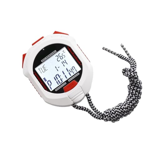 Montesy Cronómetro digital LCD profesional de mano para cronógrafo electrónico atlético, impermeable, reloj deportivo preciso