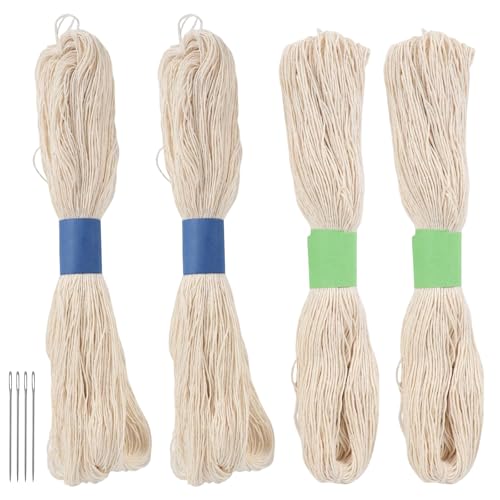 4 Stück Sashiko-Stickgarn, 3- und 4- Fädig Sashiko-Stickerei Sticktwist, Thread 120 M Satinstichstickerei Weicher, Sashiko Embroidery Thread für Sashiko-Stickerei, Stickbilder, zum Basteln für 21,95 EUR bei amazon.de Bild: 4 Stück Sashiko-Stickgarn, 3- und 4- Fädig Sashiko-Stickerei Sticktwist, Thread 120 M Satinstichstickerei Weicher, Sashiko Embroidery Thread für Sashiko-Stickerei, Stickbilder, zum Basteln für 21,95 EUR bei amazon.de