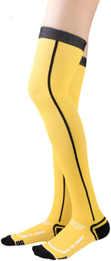 Women's over-the-knee long tube Towel Bottom Running Socks Sports Fitness Hiking Rope Skipping Compression