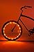 Brightz WheelBrightz LED Bicycle Wheel Accessory Light (for 1 Wheel), Orange