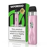 VAPORESSO XROS 4 MINI POD Vape Kit [Icy Pink] - Compact, Prolonged Lifespan, Fast Rechargeable Battery, Comfortable Grip, Refillable, E Cigarettes, No Nicotine No Liquid