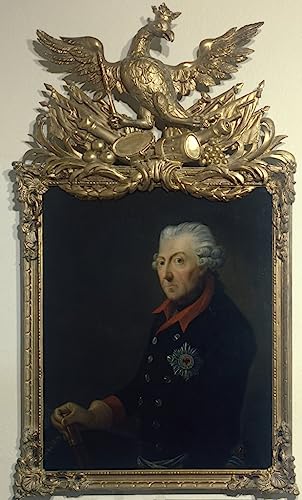 Lienzo de Federico II de Prusia de 60x90cm, pintura artística de Jhc Franke en gran formato