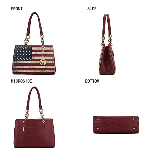 Bolso bandolera para mujer MKF Collection USA Satchel vegano miniatura 5