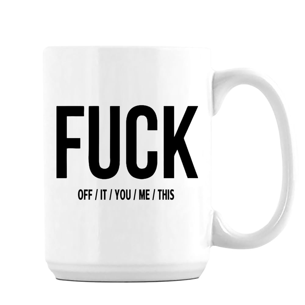 Giftme F*CK Off IT You ME This, Rude Mug, Unique 15oz Ceramic Mug. (White Inside)