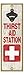 Produktbild (sjt07459) Thirst Aid Station  Weiß Kreuz mit Rotem Hintergrund  Distressed Holz Hintergrund. 12,7 x 38,1 cm Flaschenöffner Schild