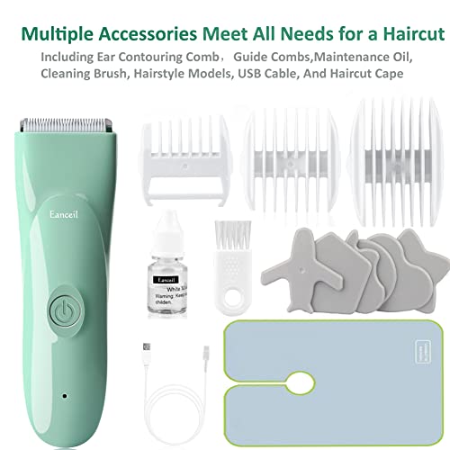 Image of Baby Hair Clippers, Ceramic Blade Kids Hair Trimmer, Ultra-quiet 2.0 baby's hair trimmer, IPX7.
