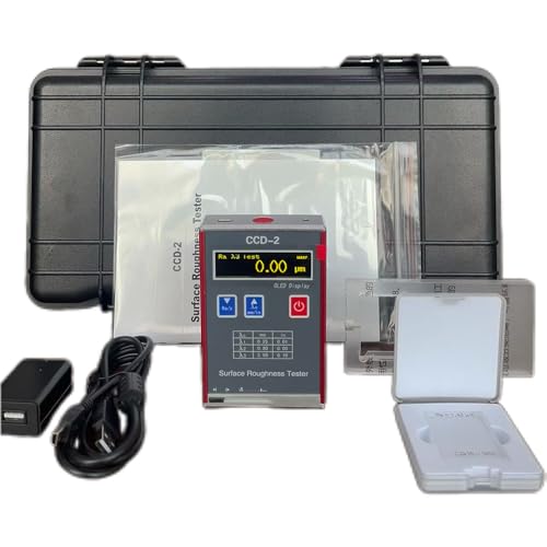 VTSYIQI Digital Surface Roughness Tester Surftest Profilometer Surface Roughness Machine on Metal Non-Metal with Ra 0.05 to 15.0um Rz 0.1 to 50um High-Speed DSP Processor USB