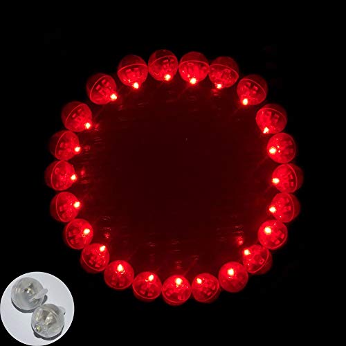 Neo LOONS® 100pcs/lot 100 X Red Round Led Ball Lamp Balloon Light long standby time for Paper Lantern Balloon Light Party Wedding Decoration