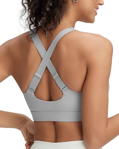 Image of RUNNING GIRL High Impact Sports Bras for Women, Adjustable Straps Bra High Support Workout Bra with Sewn in Pads