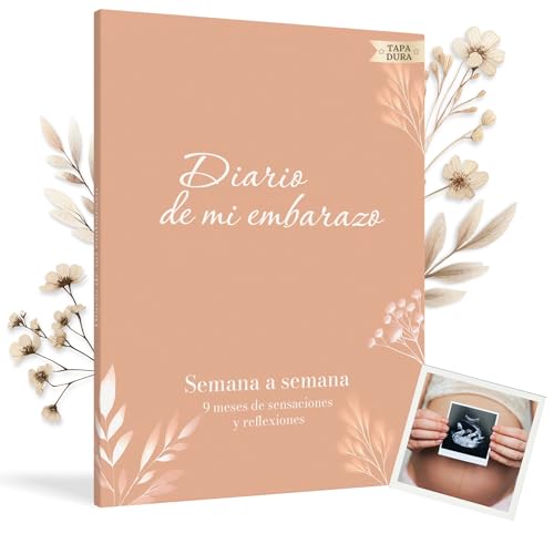 HuBorns - Diario Gravidanza per Mamma per Catturare Ogni Momento Settimana per Settimana con Spazio per Foto ed Ecografie, Libro Gravidanza per Mamma per Organizzare e Preparare il Parto