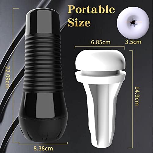 Male Masturbators Cup, LVFUNCO Manual Squeezeable Male Sleeve Stroker Toys for Adult Men Masturbation, Pocket Pussy Masterburbator for Men Self Pleasure with Safe TPE Material,Adult Sex Toys & Games
