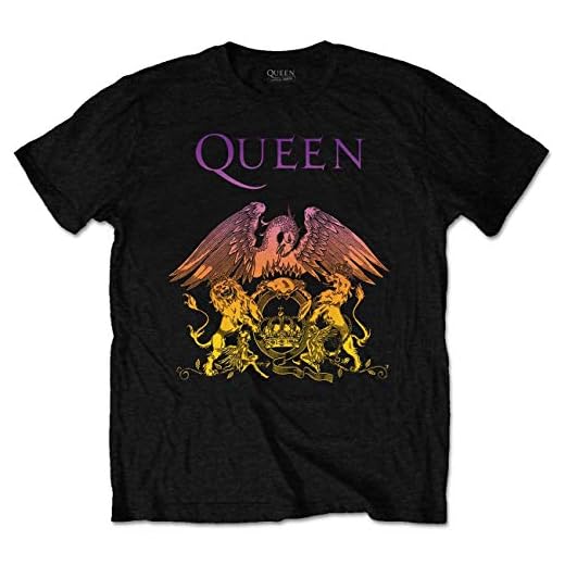 Queen - Camiseta - para Hombre Negro Negro (L