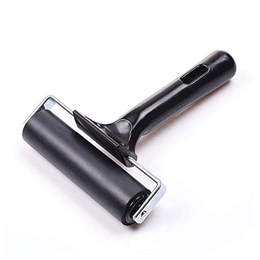 4-Inch Rubber Brayer Roller for Printmaking, Great for Gluing Application Also. (Original Version)