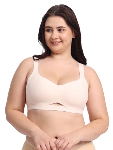 Image of Everyday Seamless T Shirt Bra for Women | Full Coverage,Wire-Free and Soft Padded Bra | Wide Straps Provides Gentle Lift and Support | Smart Airflow Reduce Underboob Sweat Perfect Cup Sizes A,B,C