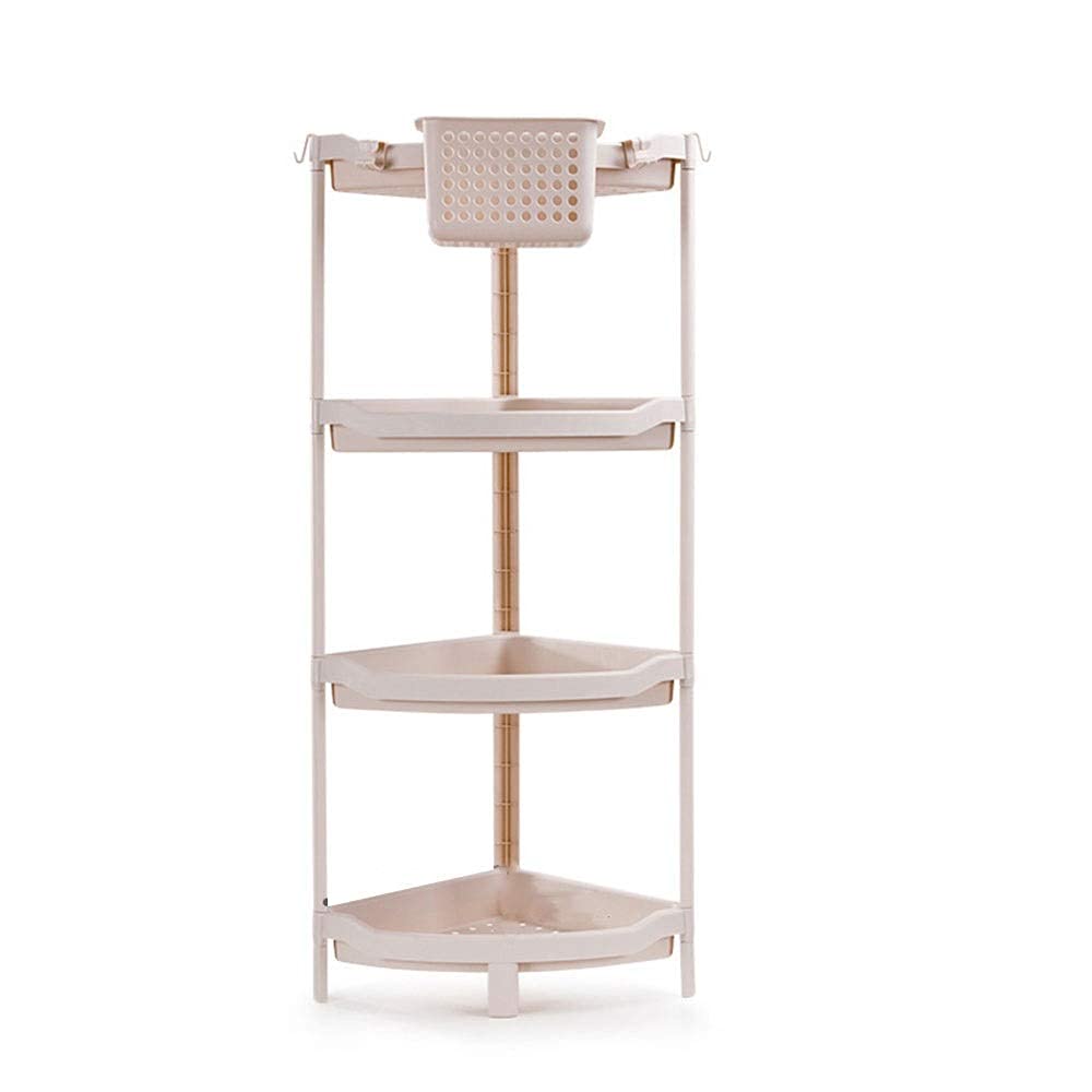 Étagère debout de cuisine pour condiment, petit rack abricot 70cm