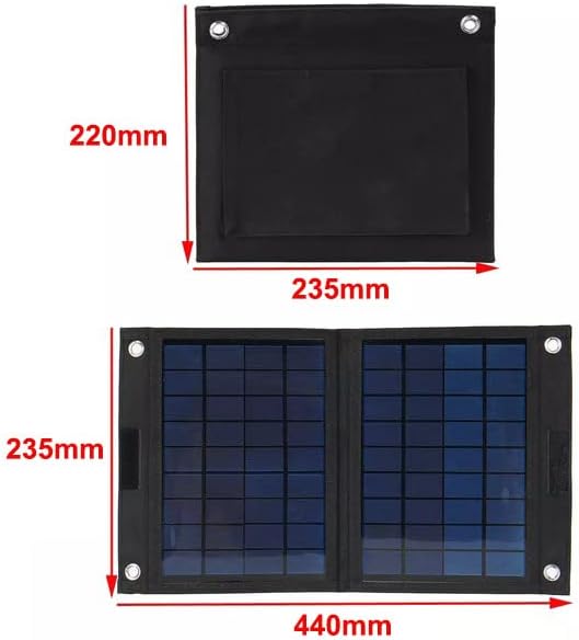 Flexible Solar Panel, 100W 12V Monocrystalline High Efficiency Solar Power Module for Boat, Car, Camper, Van, Shed, Uneven Surface 5v 240x170mm