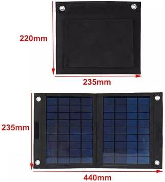 Flexible Solar Panel, 100W 12V Monocrystalline High Efficiency Solar Power Module for Boat, Car, Camper, Van, Shed, Uneven Surface 5v 240x170mm