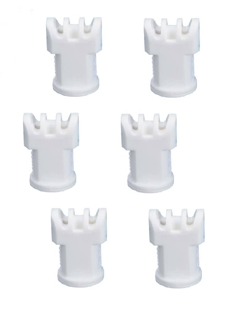 Pack of 6 - TeeJet AI Turbo TwinJet White Flat Spray Tip Rated 0.8 GPM @ 40 PSI Farmer Bob's Parts AITTJ60-11008VP
