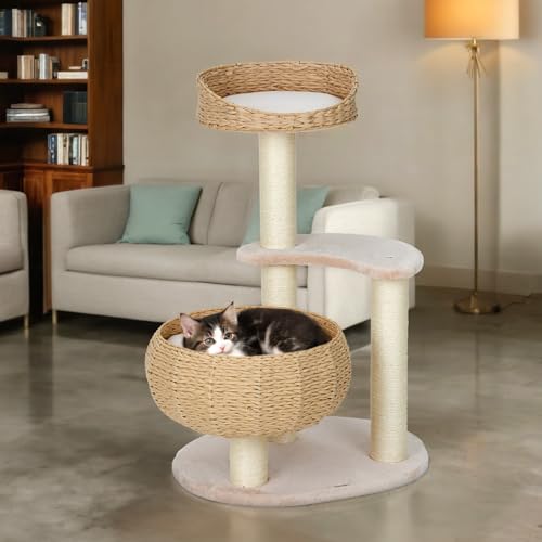 Árbol moderno para gatos de interior de 35.4" miniatura 6