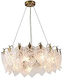 sheetrock living room  Modern Luxury Glass Sheet The New Living Room Pendant Lights Creativity Personality Simplicity Restaurant Hanging Lights Bedroom Balcony Aisle Light Luxury Ceiling Lamp E14 (Copper 60 * 22cm)