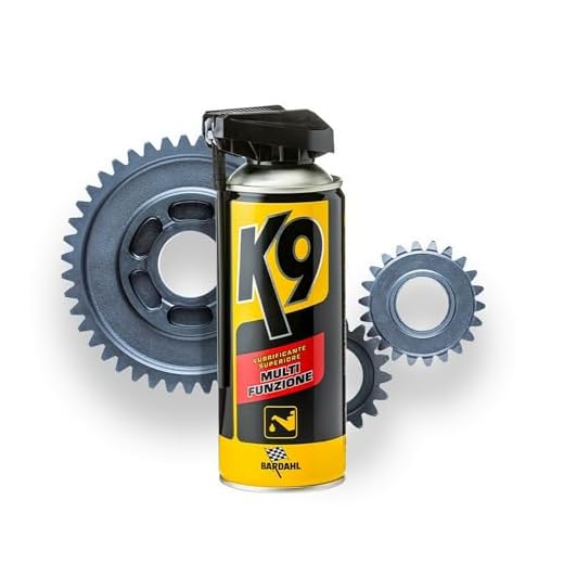 Bardahl K9 - Lubrificante Superiore Multifunzione, Elimina Rumori, per Porte e Serrature, Spray Lubrificante Multiuso Anti-Ruggine e Anti-Corrosione, 400 ml