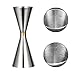 Vaso Medidor de Cócteles, PTN Acero Inoxidable Jigger de cóctel Doble, Báscula Incorporada, Taza Medidora de Bebidas de Camarero Profesional Plateada 30 ml x 60 ml