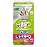 [ニオイ菌99.9%抑制] デオトイレ 消臭・抗菌シート 複数ねこ用 17枚 [猫用システムトイレシート] システムトイレ 猫用【Amazon.co.jp限定】