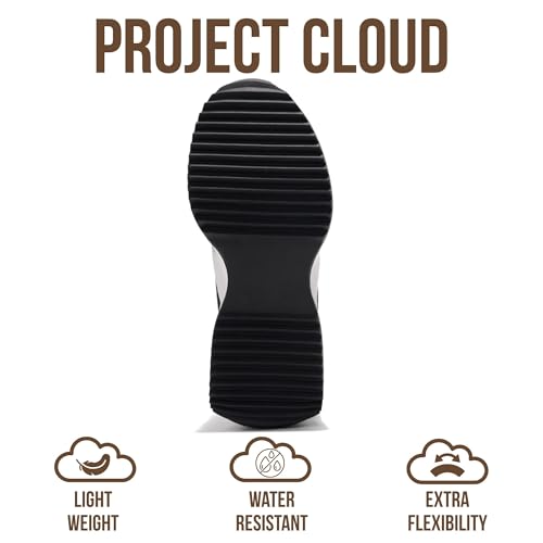 Image of Project Cloud Womens Sneakers - Memory Foam Insole and Lightweight Spring Shoes - Non-Slip Lace Up Trendy Shoes - Fashion Sneakers for Women 2026