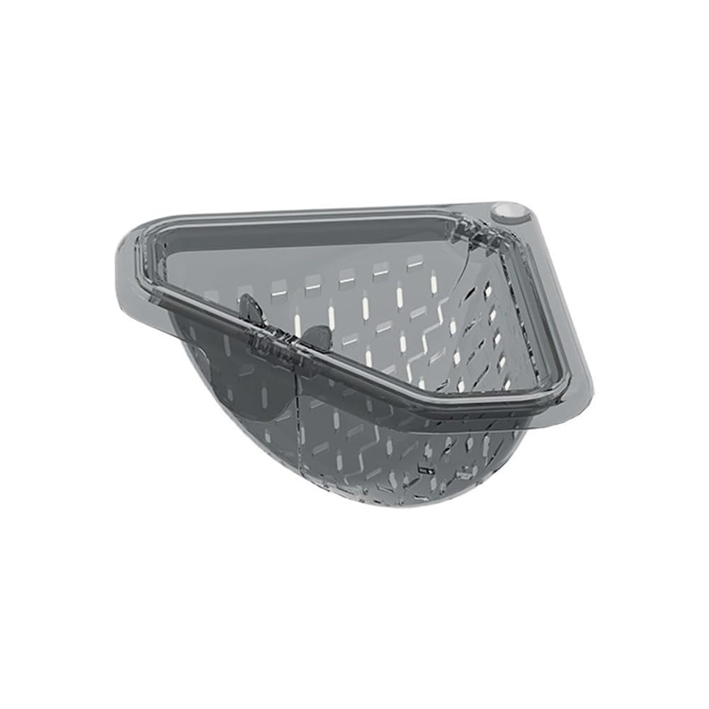 Missffcat Magnetic Triangular Drain Basket - Detachable Food Catcher for Kitchen Sink, Large Capacity Strainer for Corner Use