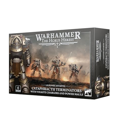 Games Workshop Warhammer The Horus Heresy Legiones Astartes Cataphractii Terminators w/Volkite Chargers and Power Mauls