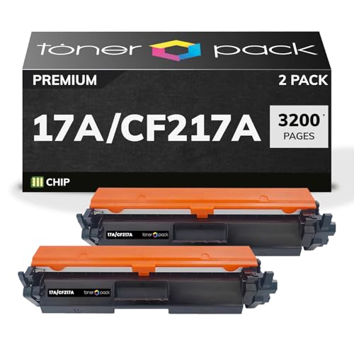 TONER PACK 17A CF217A Cartuchos de Toner Compatibles para HP 17A CF217A LaserJet Pro M 102a 102w MFP M130a M130fn M130fw M130nw (2 Unidades)