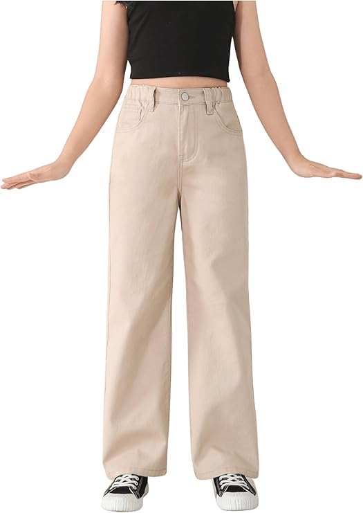 ADBUCKS Stretchable Denim Fabric High Rise Wide Leg Jeans for Girls II Girls Bootcut Jeans ADBUCKS Stretchable Denim Fabric High Rise Wide Leg Jeans for Girls II Girls Bootcut Jeans