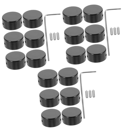 3 Sets Guitar Switch Cover Guitar Effect Accessories Metal Footswitch Topper Guitar Effects Pedal Footswitch Topper Cap Guitar Effector Tools Instrument Supplies Pedal Toppers