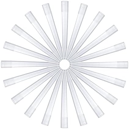 Four E's Scientific 5mL Pipette Tips Lab Microchemical Transparent Liquid Micropipette Pipettor Tips 5mL 100pcs - Autoclavable