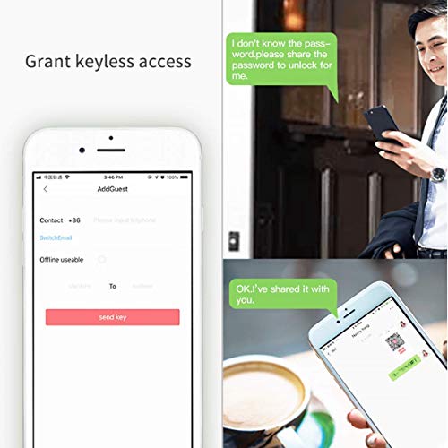 Wehere Smart Key Lock Box (72 Keys) With App, Key Cabinet Wall Mount Use Blutooth, Otp, Fixed Code Unlock, App Generates Codes Without Internet,Remote Authorization Great For Office, School, Realtors #TOP6