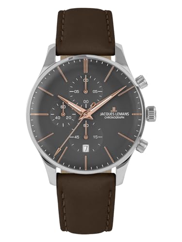 JACQUES LEMANS Herren-Uhren Analog Quarz One Size 89188253